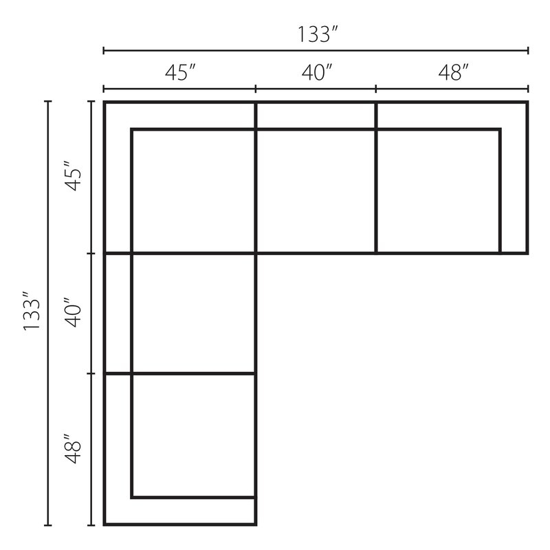 Novato 133" Symmetrical Corner Sectional - Image 2