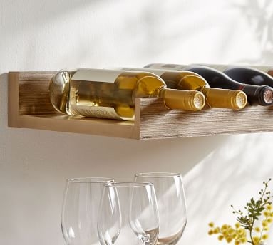Holman Entertaining Shelf, Wine Bottle Shelf, Charcoal - Image 1