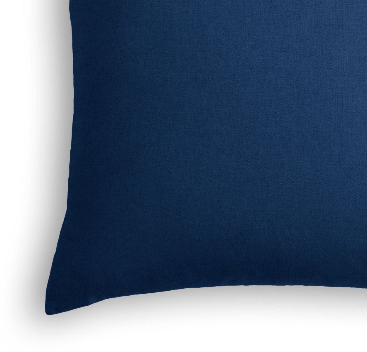 Classic Linen Lumbar Pillow, Navy Blue, 18" x 12" - Image 1