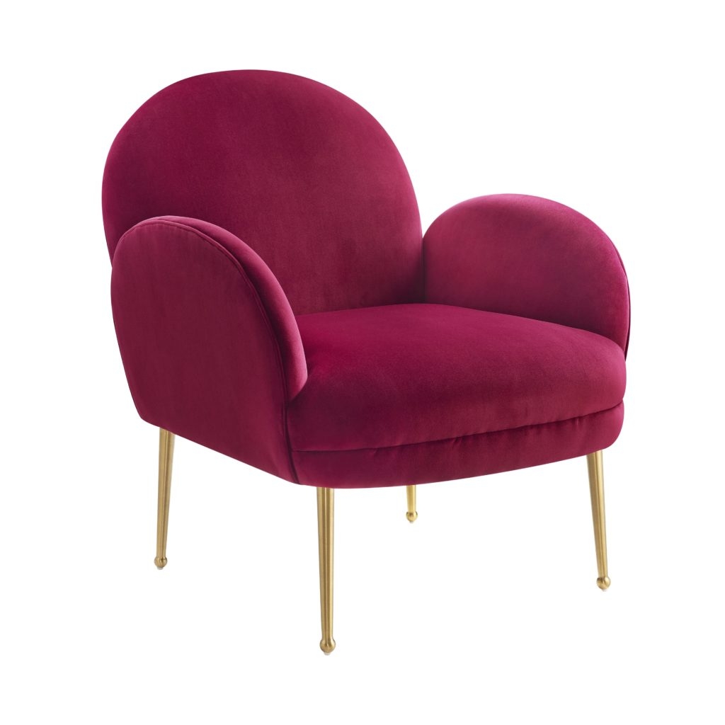 Sydney Mauve Velvet Chair - Image 0
