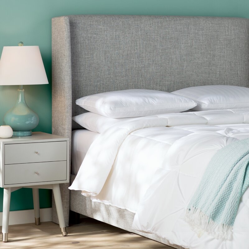 Queen Zuma Pumice Alrai Upholstered Standard Bed - Image 1