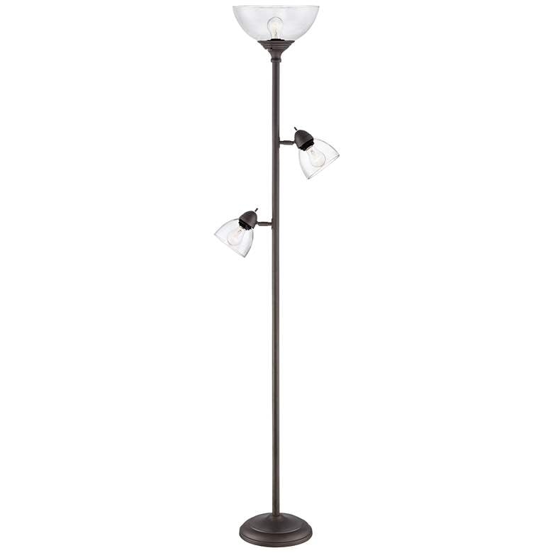 360 Lighting Riley 72" High Bronze 3-Light Tree Torchiere Floor Lamp - Image 0