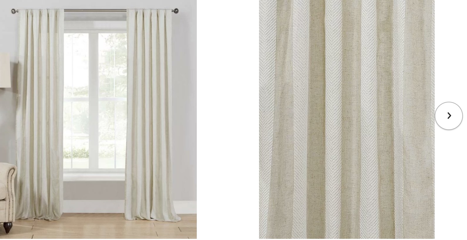 Linen Wedgeworth Striped Sheer Rod Pocket Curtains - Image 0