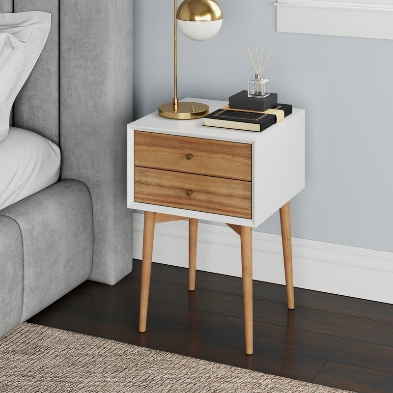 Gilligan 2 - Drawer Solid+Manufactured Wood Nightstand - Image 1