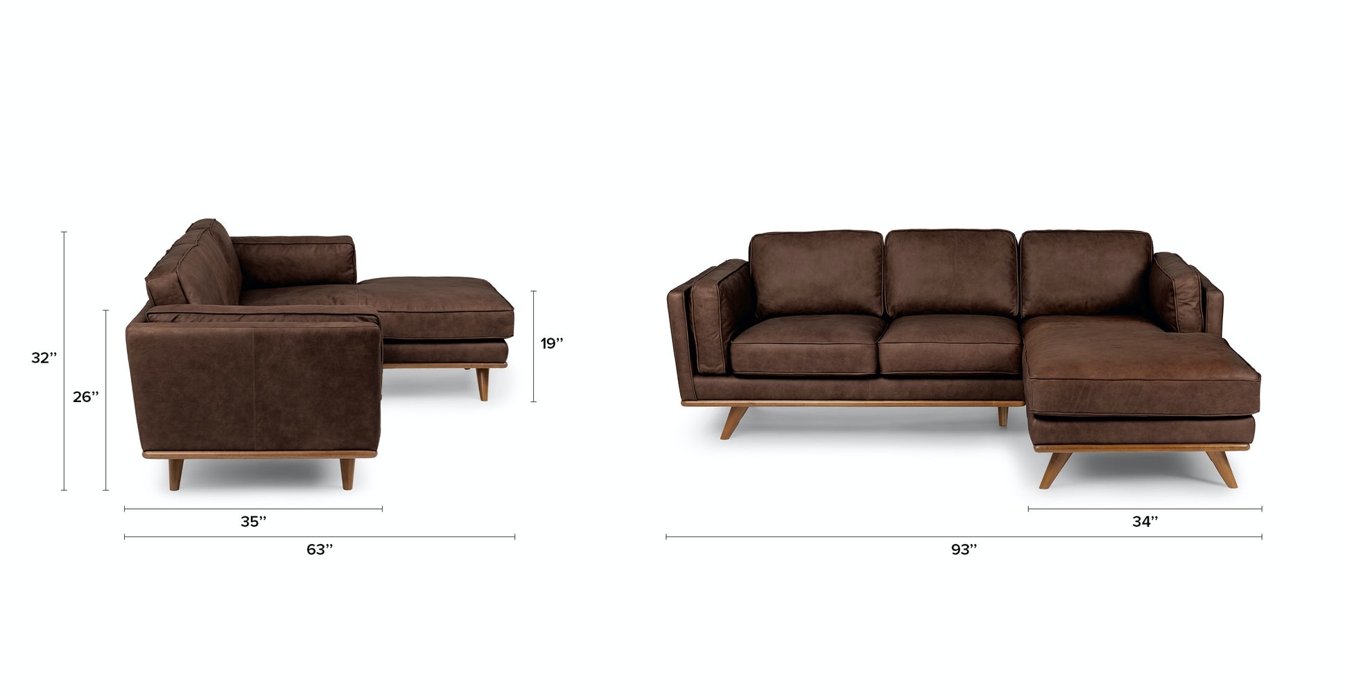 Timber Charme Chocolat Right Sectional - Image 6