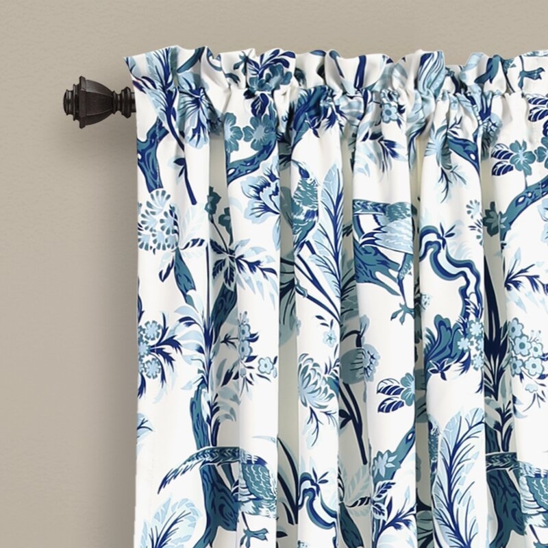 Panagia Nature/Floral Room Darkening Thermal Rod Pocket Curtain Panels (set of 2) - Image 1