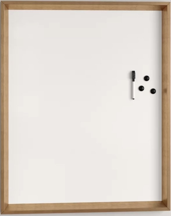 31.5" H x 25.5" W x 1.5" D Gold Magnetic Wall Mounted Dry Erase Board - Image 3