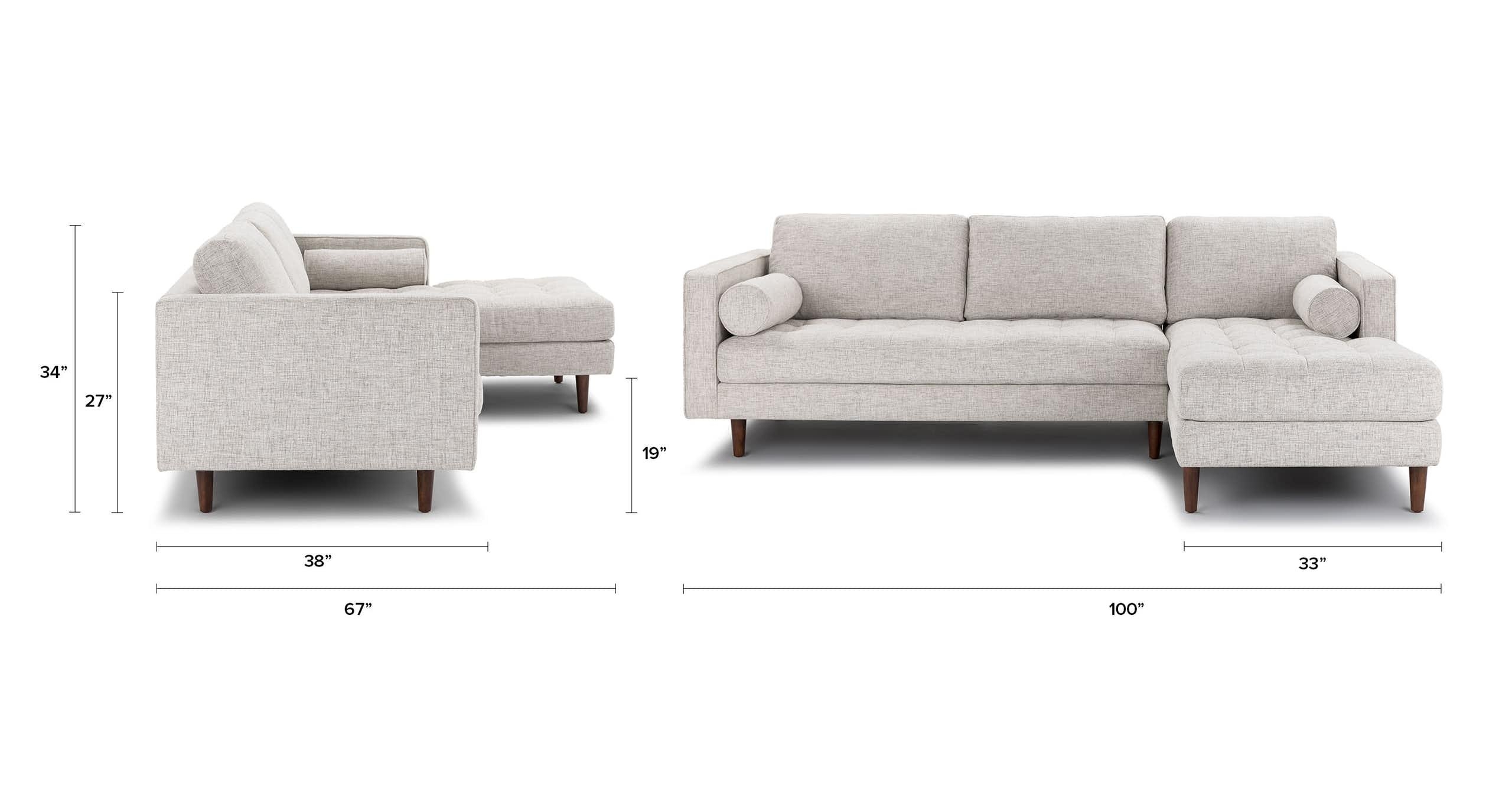 Sven Birch Ivory Right Sectional Sofa - Image 11