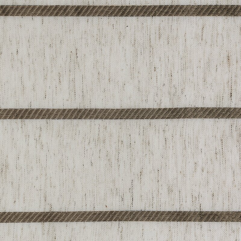 Twill Anti-Dust Striped Semi-Sheer Rod Pocket Single Curtain Panel - Image 4