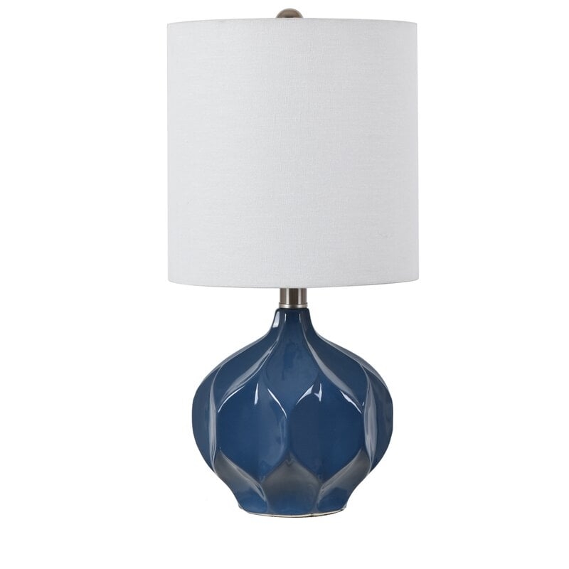 Zac 18.5" Blue Table Lamp - Image 0