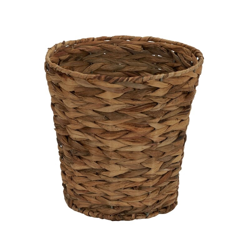 Reina Banana Leaf Wicker 3 Gallon Waste Basket - Image 0