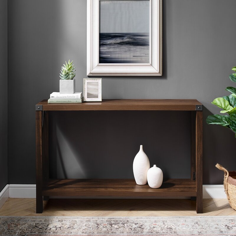 Foundry Select Arsenault Urban Console Table: Barnwood - Image 2
