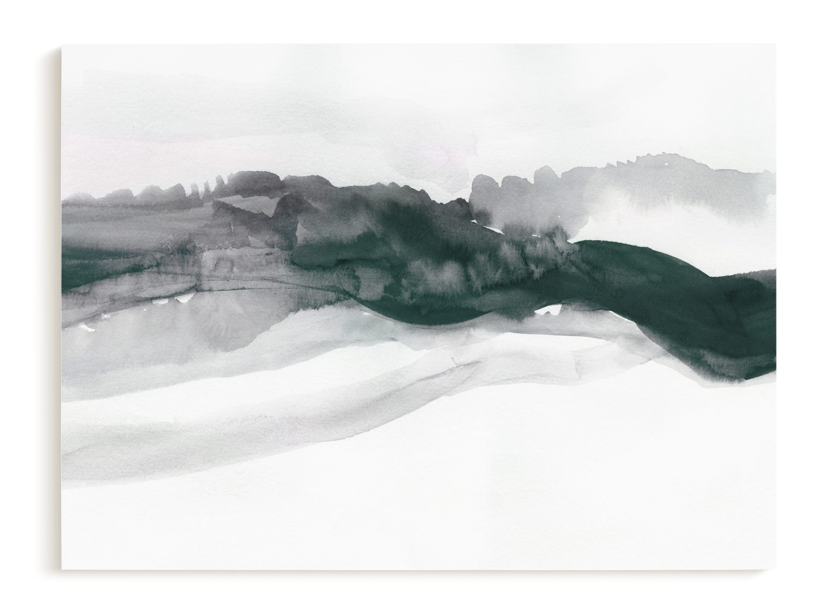 Softly Layered Art Print, Canvas, Size 60" X 44", Color Theme: Balsam - Image 0