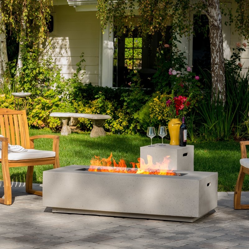 Belle Stone Propane Fire Pit Table - Image 0