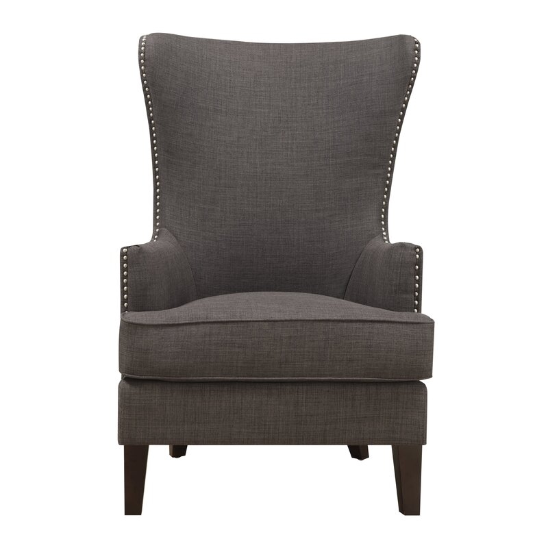 Wingback Chair - Charcoal - Image 0