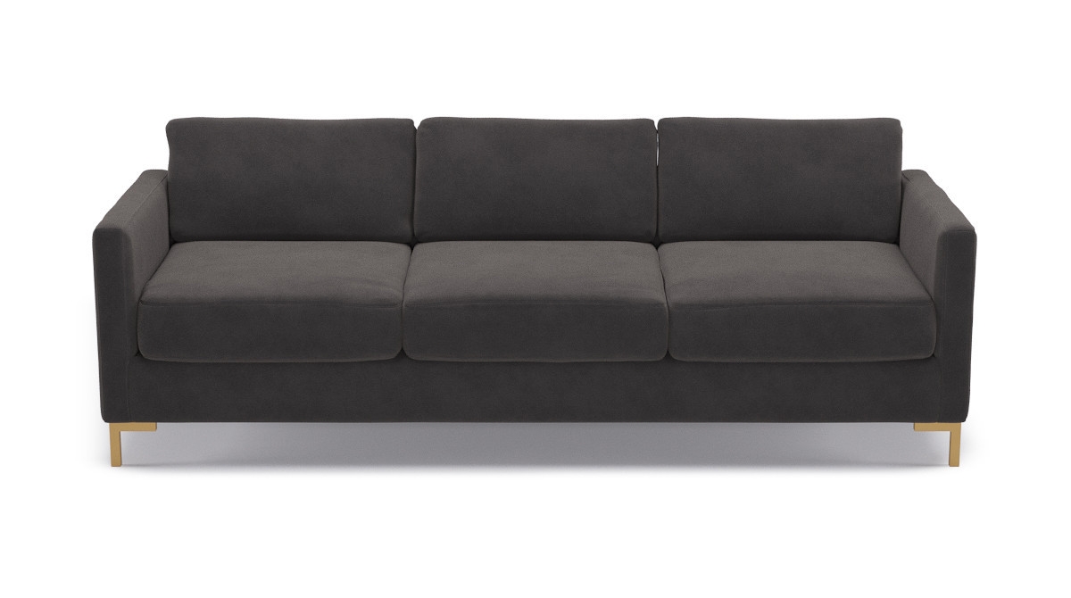 Modern Sofa | French Grey Velvet - Image 0