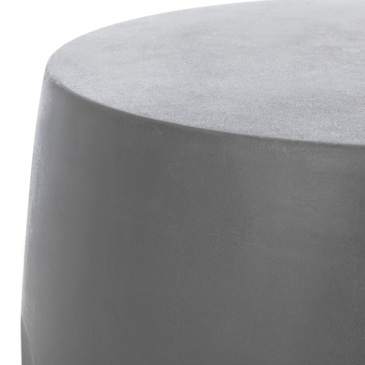 Zuri Indoor/Outdoor Modern Concrete Round 17.7-Inch H Accent Table - Dark Grey - Arlo Home - Image 4