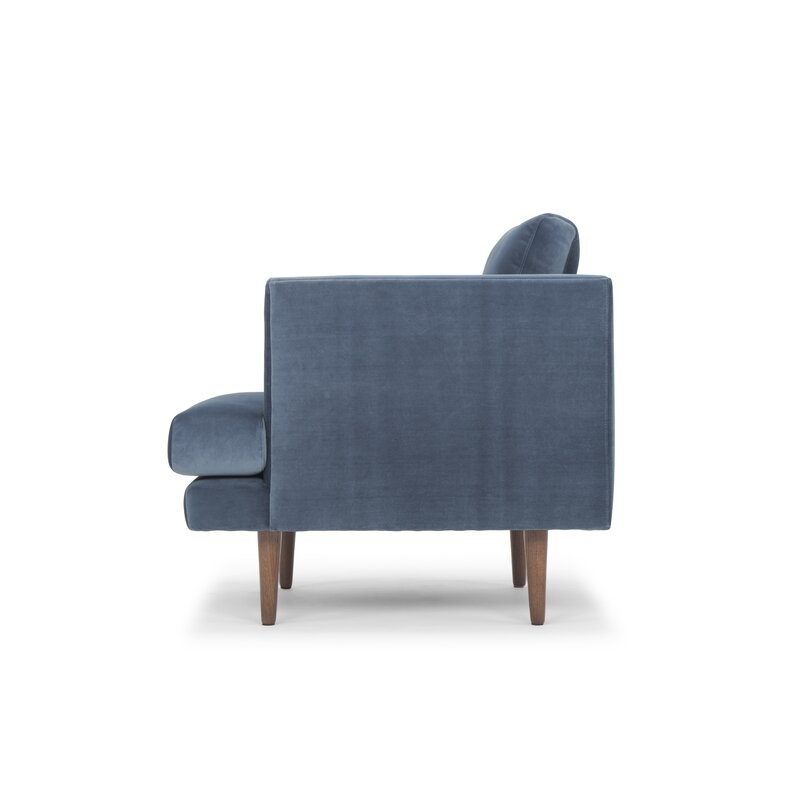 Jase 32'' Wide Velvet Armchair - Image 1