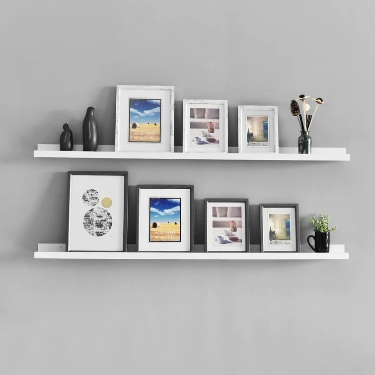 Dulin Photo Ledge Picture Display Floating Shelf - Set of 2 - Image 1