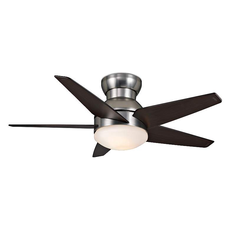 44" Casablanca Isotope Brushed Nickel Hugger LED Ceiling Fan - Image 1