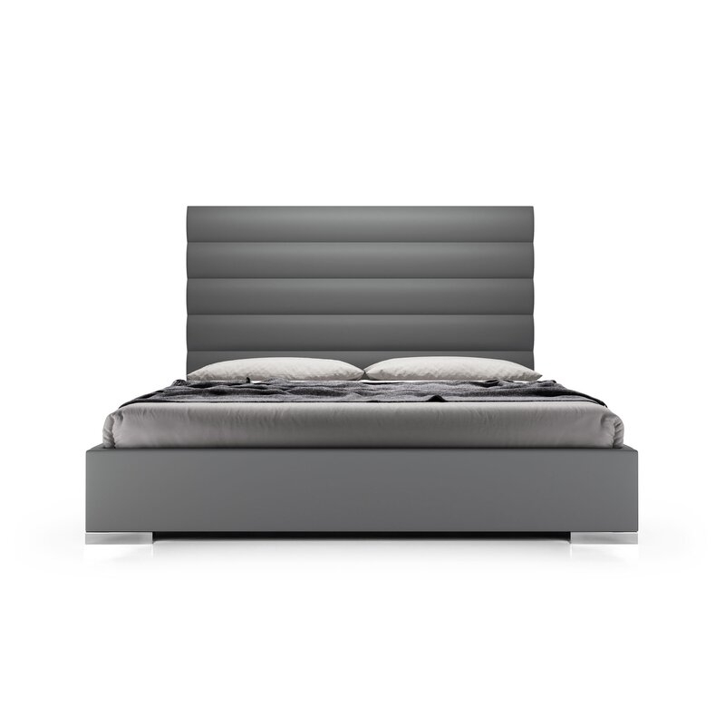 Modloft- Instinct Tufted Upholstered Low Profile Platform Bed - Image 0