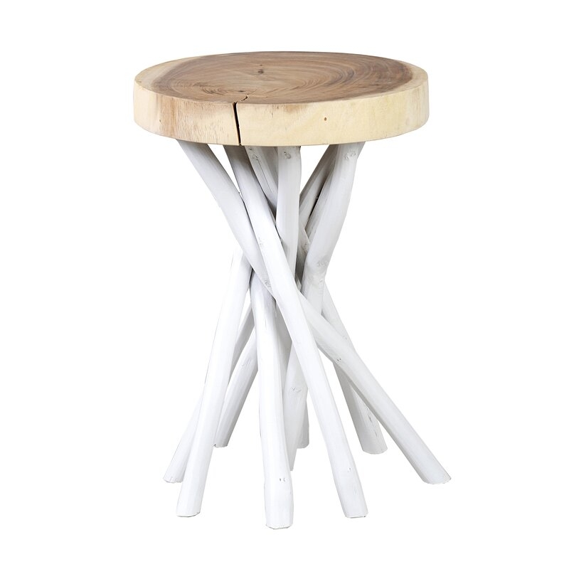 Harte Solid Wood Pedestal End Table - Image 0
