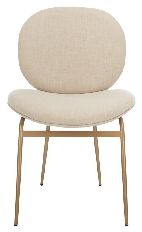 Vilonia Upholstered Dining Chair- Beige- Set of 2 - Image 2