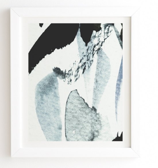 ABSTRACTM5 White Framed Wall Art By Georgiana Paraschiv - 19x22 - Image 0