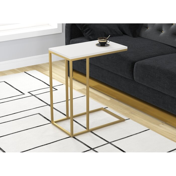 Cork Accent Metal Frame End Table - Image 0