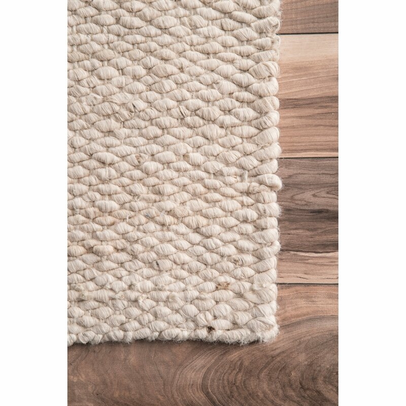 Beckett Hand-Woven Bleached Area Rug - Image 1