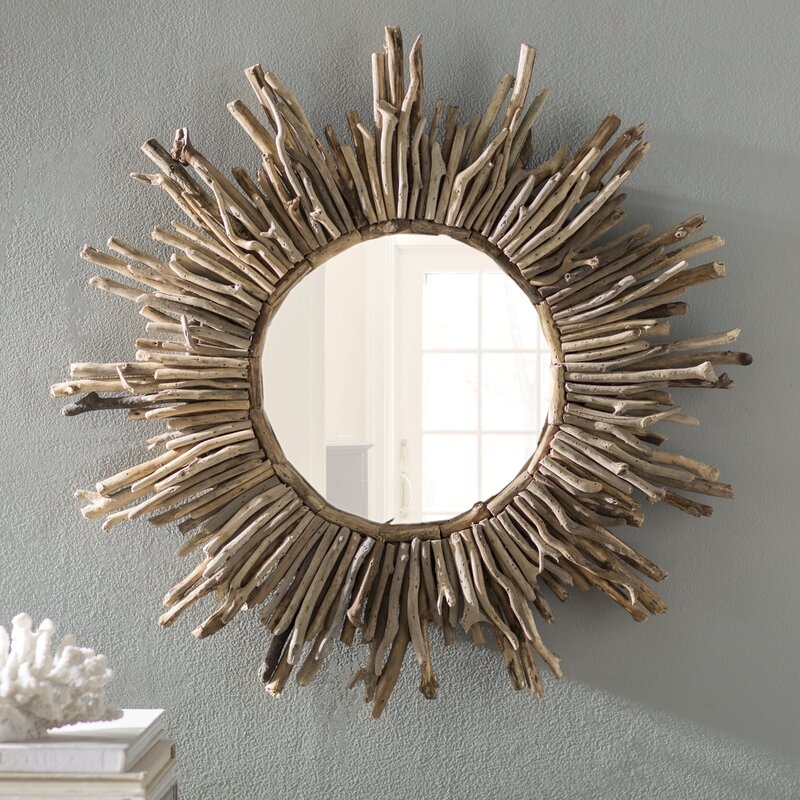 Driftwood Sunburst Mirror - Image 0