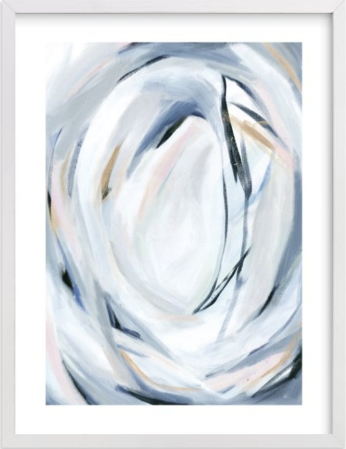 Unbridled 18"x24" white border white wood frame - Image 0