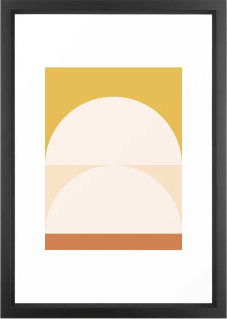 Abstract Geometric 01 Framed Art Print by The Old Art Studio - Image 0