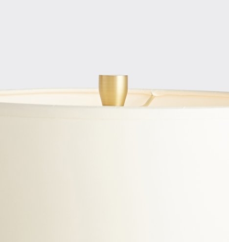 Mid-Century Walnut & Brass Table Lamp - Image 2