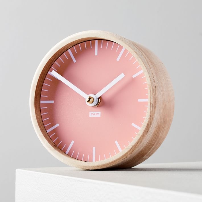 Tait Desktop Clock, Peach - Image 0