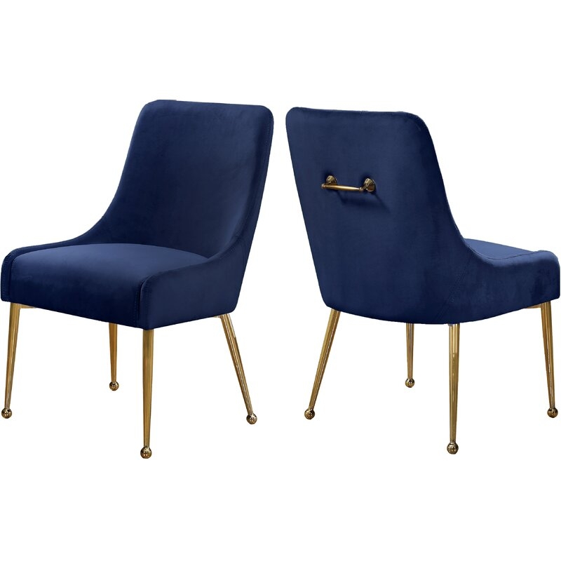 Rickyah Velvet Upholstered Side Chair (Set of 2) - Image 3