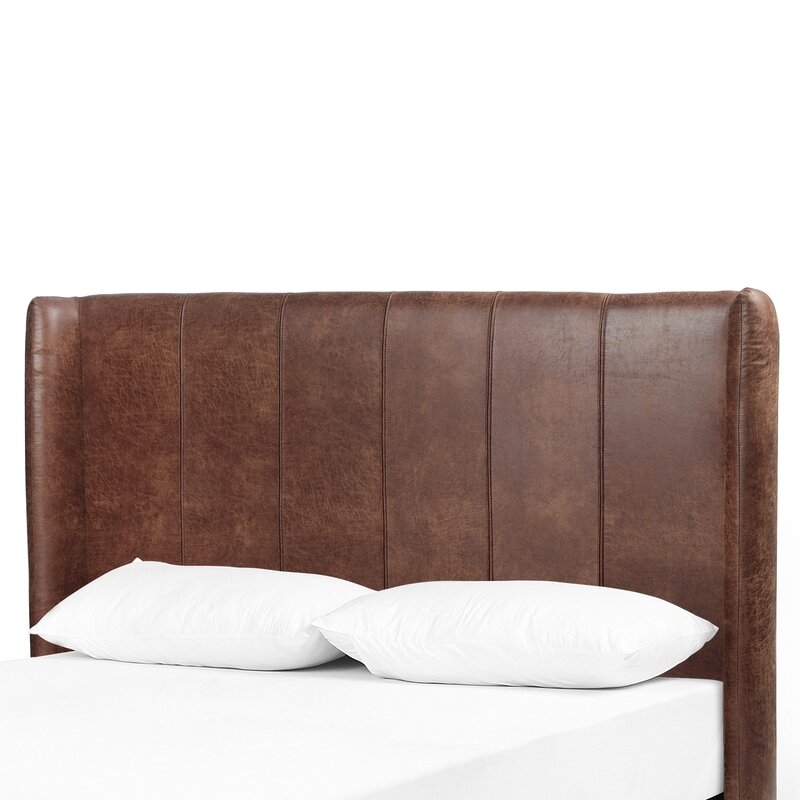 Four Hands Ashford Dixon Upholstered Wingback Headboard Size: Queen, Color: Vintage Tobacco - Image 5