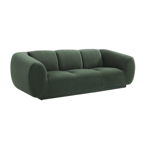 Emmet Forest Green Velvet Sofa - Image 0