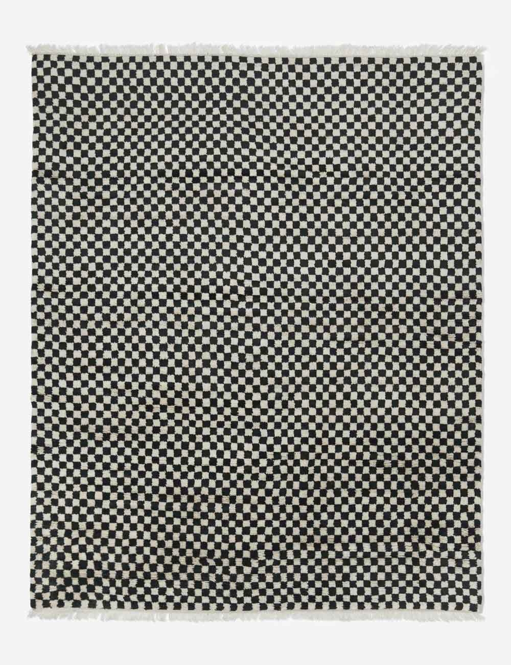 Checkerboard Hand-Knotted Wool Rug by Sarah Sherman Samuel - Image 0