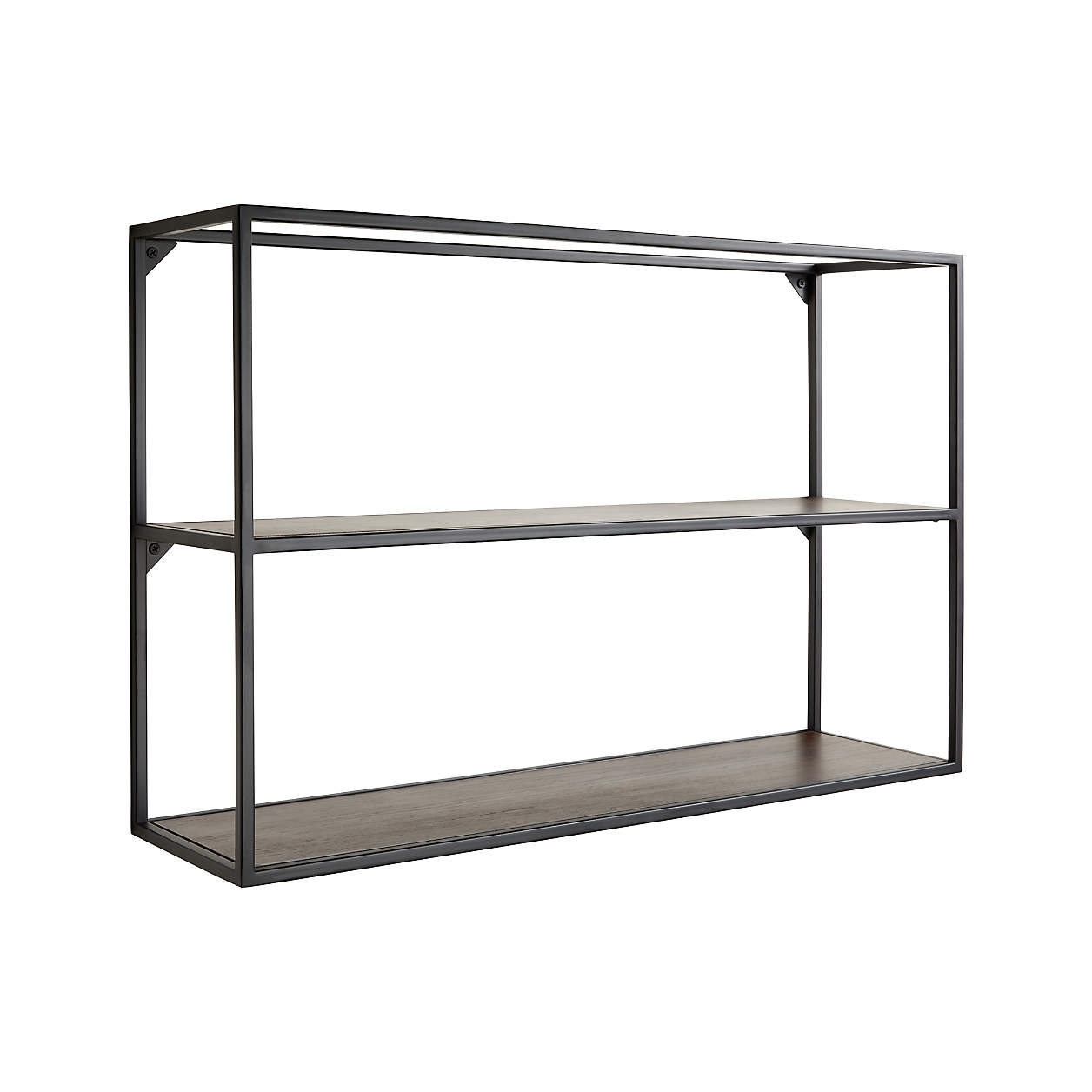 Booker Double Wide Rectangle Wall Display Shelf - Image 0
