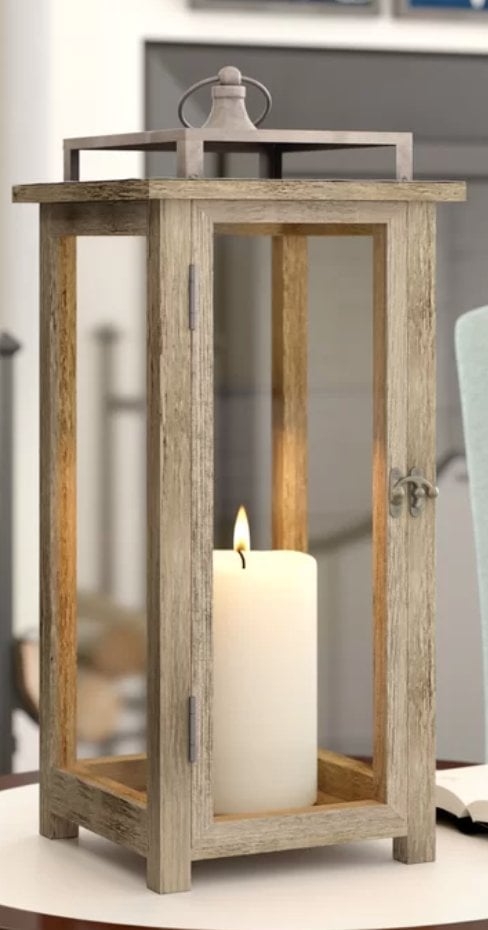 Wood Tabletop Lantern - Image 0