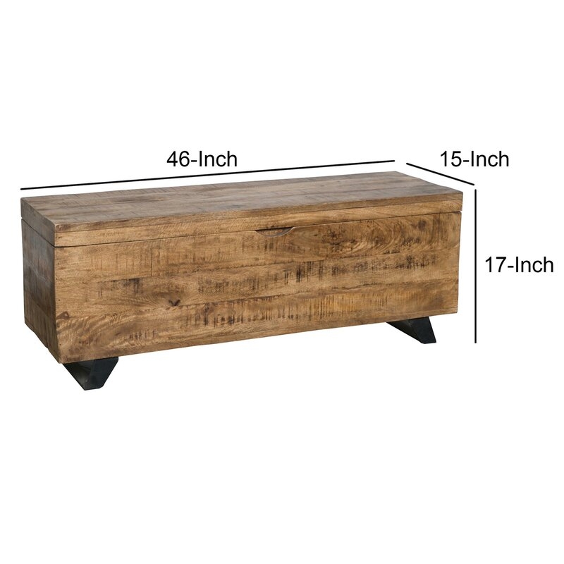 Dinora Esmeray Lift Top Sled Coffee Table with Storage - Image 3