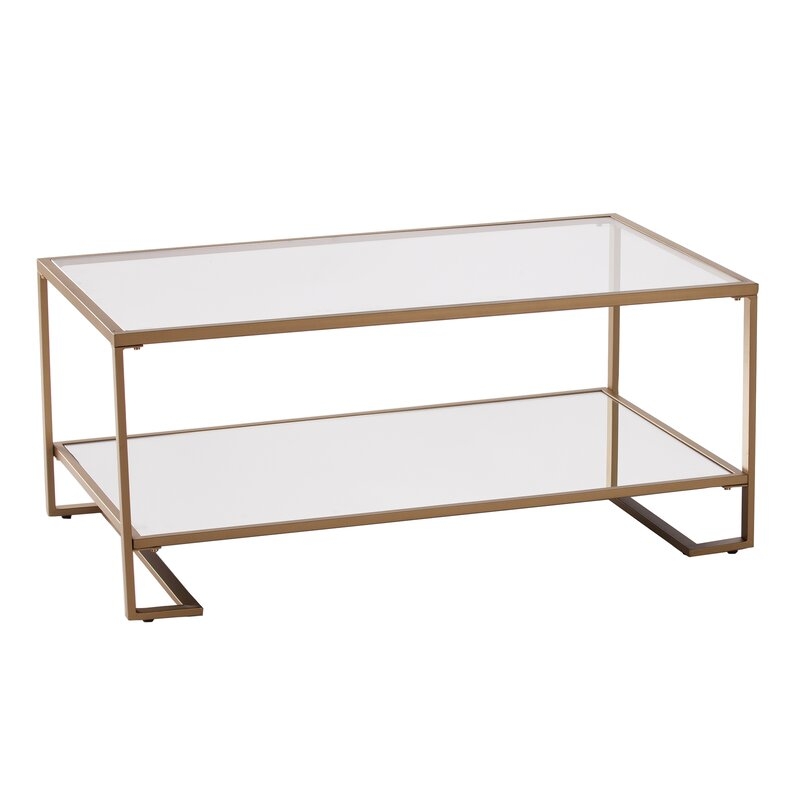 Callen Sled Coffee Table with Storage - Image 0