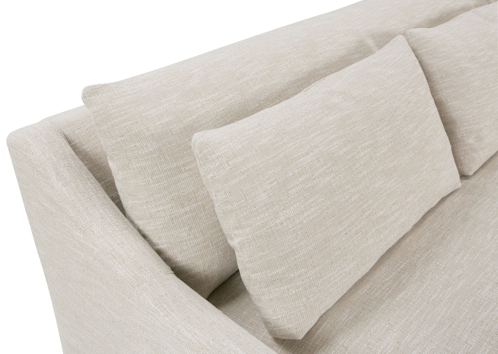 Fraser Slipcover Sofa, Bench Cushion, White, 95" - Image 6