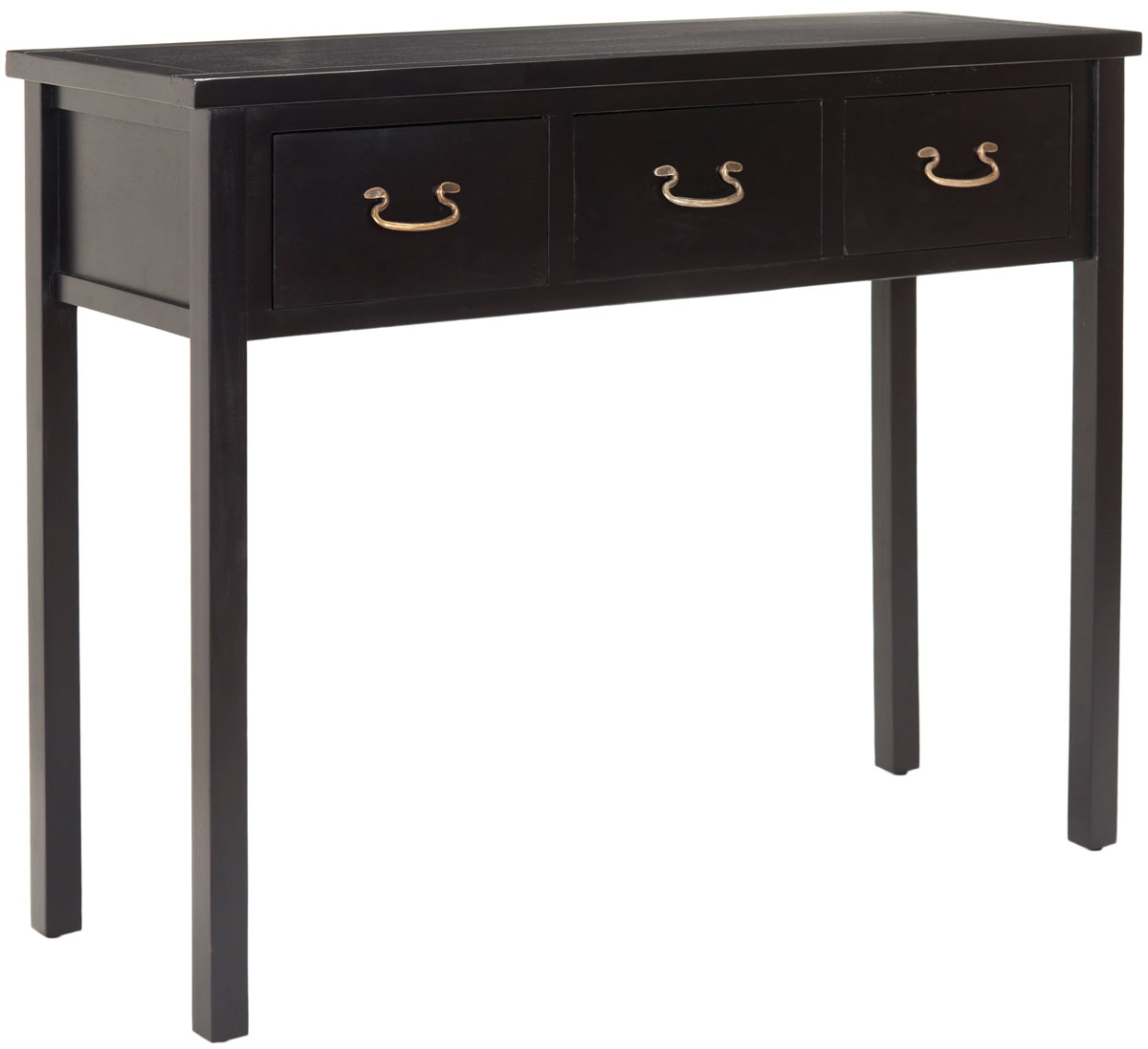 Cindy Console With Storage Drawers - Black - Safavieh - Image 3