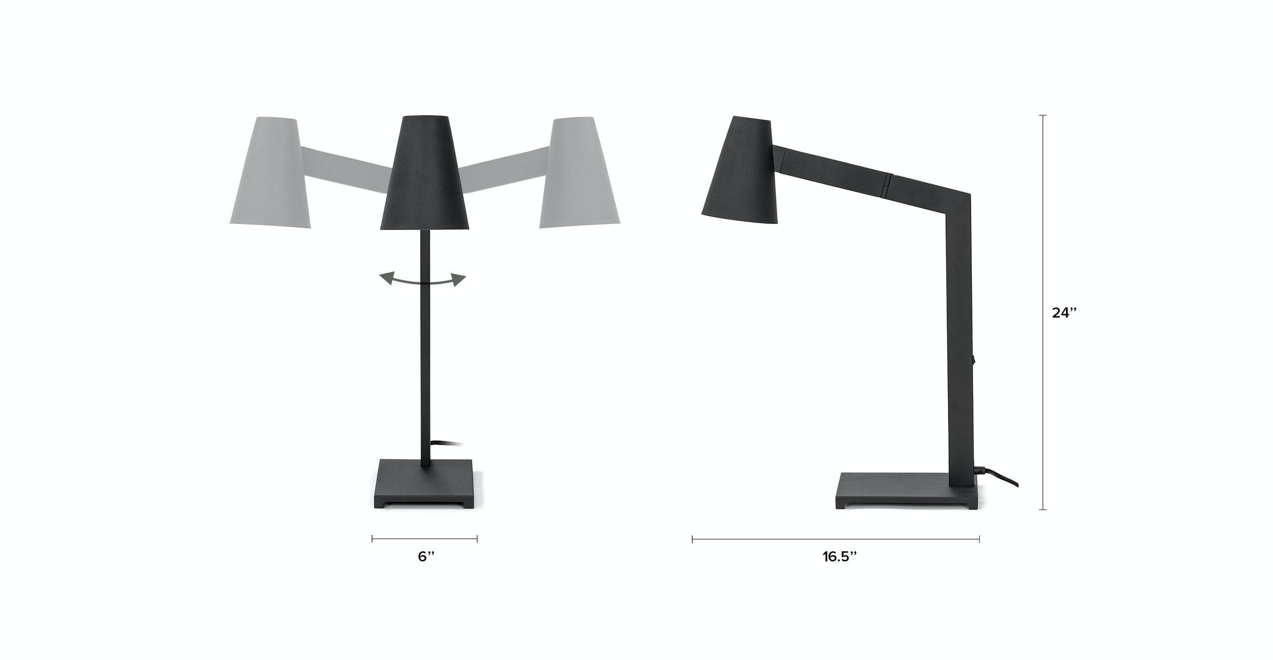 Axis Black Table Lamp - Image 3