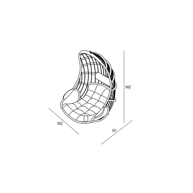 Matranga Hanging Basket Swing Chair - Image 1