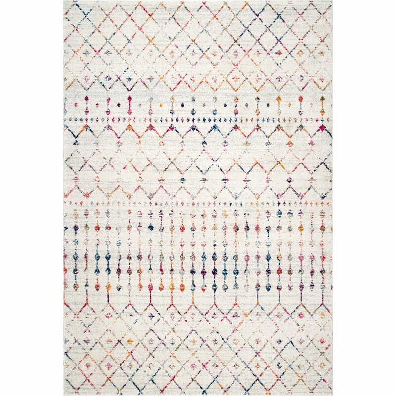 Lairey Moroccan Area Rug in Light Multi - Image 0