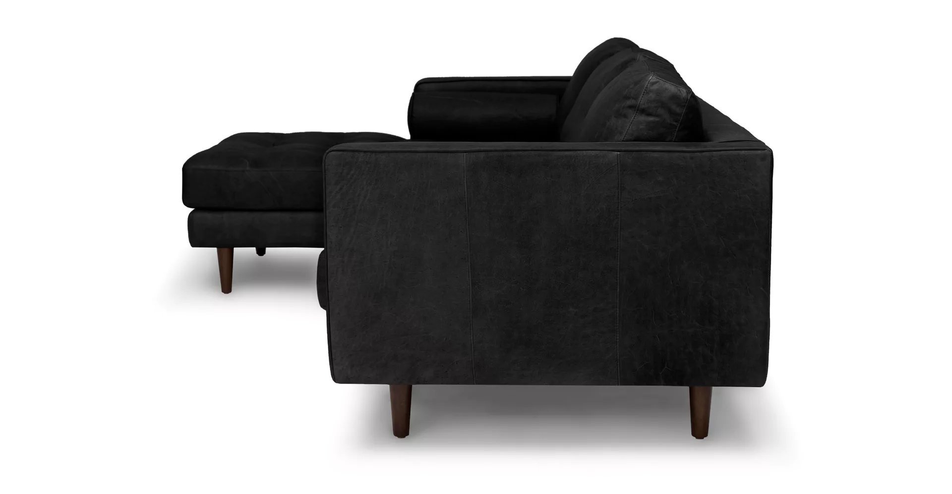 Sven Oxford Black Left Sectional Sofa - Image 6