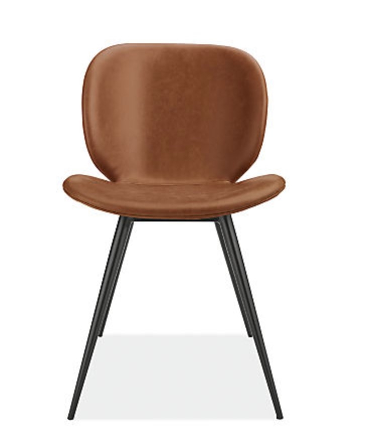 Gwen Synthetic Leather Chair- Brown - Image 0